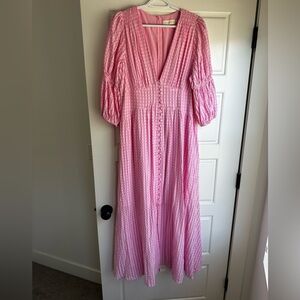 Gingham and Heels pink dress